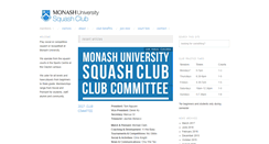 Desktop Screenshot of monashsquash.org.au