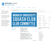 Tablet Screenshot of monashsquash.org.au